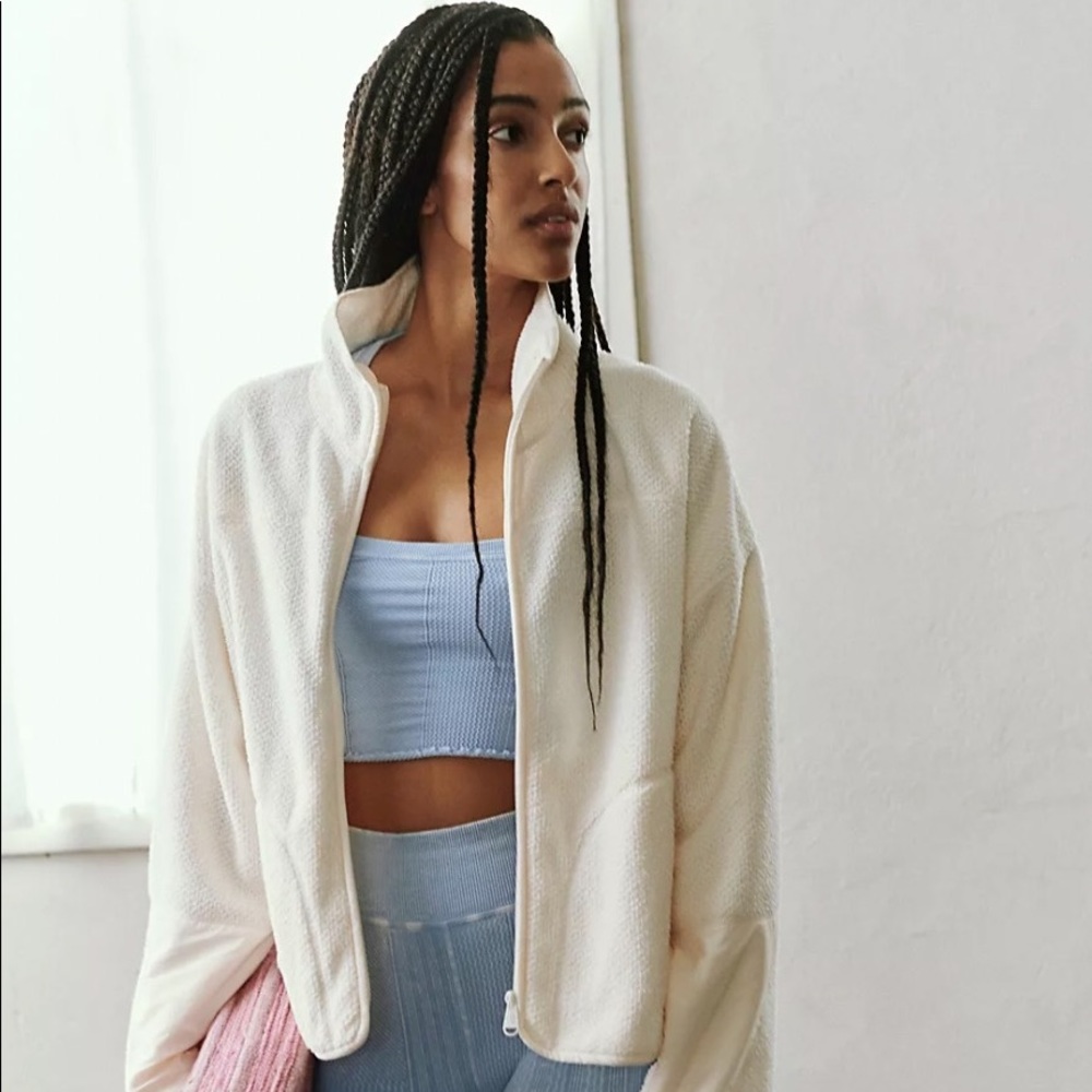 Yellow Free People Ziggy Up Fleece